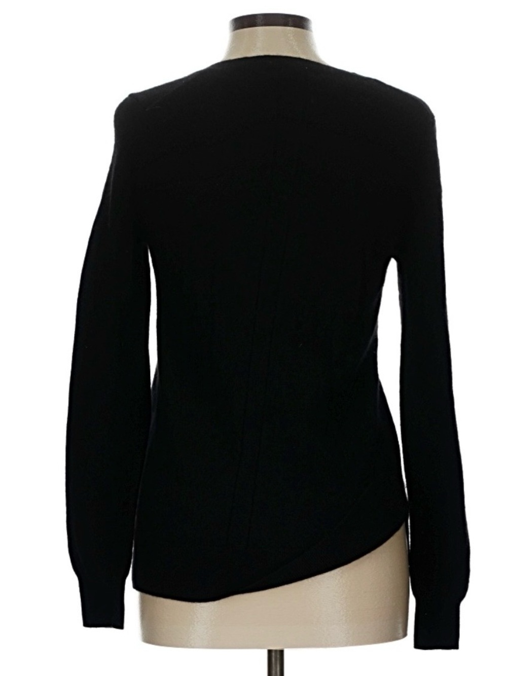 Saks Fifth Avenue Black Scoop-Neck Long Sleeve Sweater